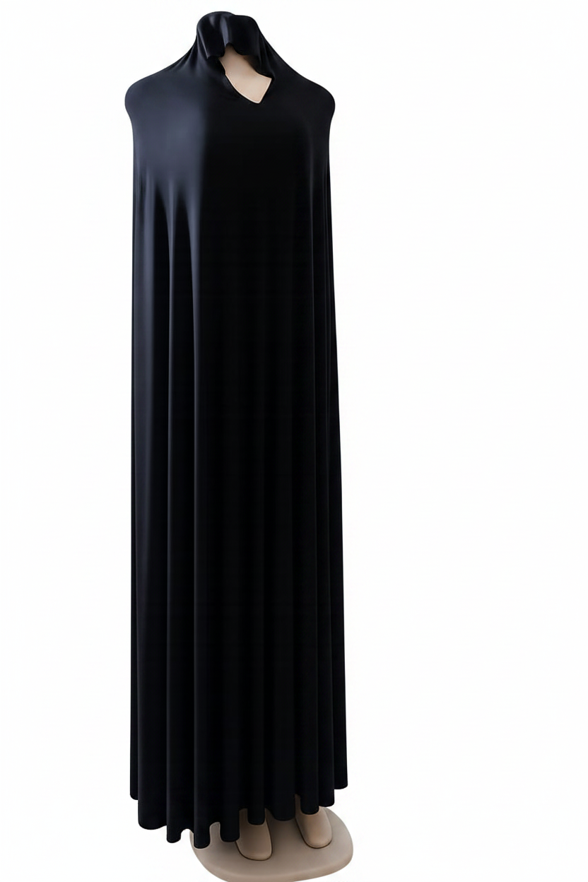 XXXXL Floor Length Black Burka